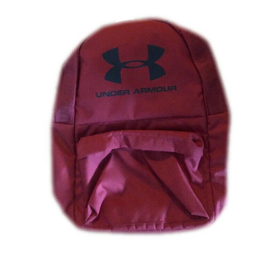Under Armour Mens Burgundy Lightweight Zip Polyester Travel Backpack Bag NWT - Picture 1 of 4